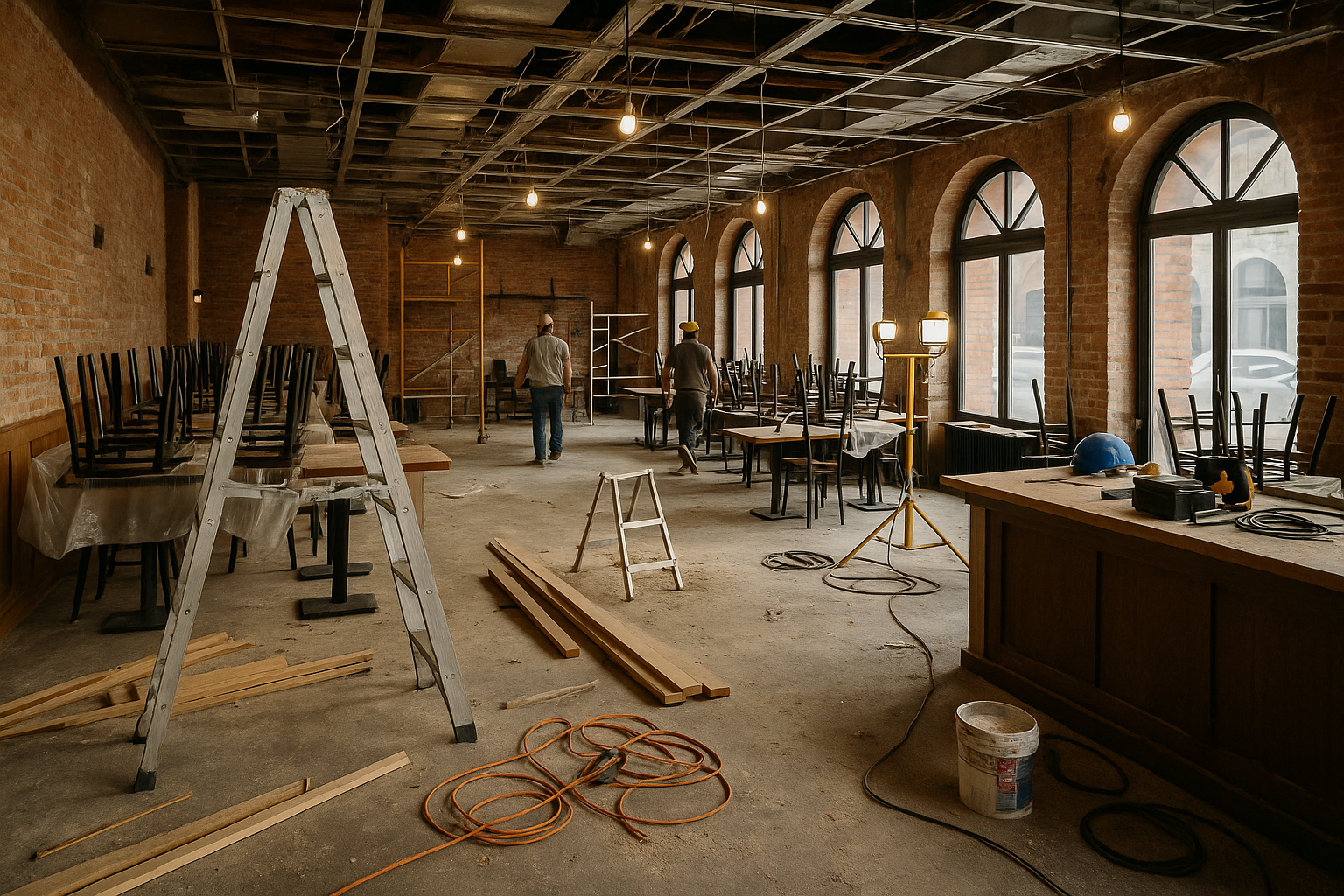 Un restaurante en obras
